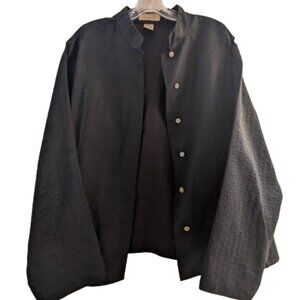 Vintage Linden Hill Silk Black Jacket XL